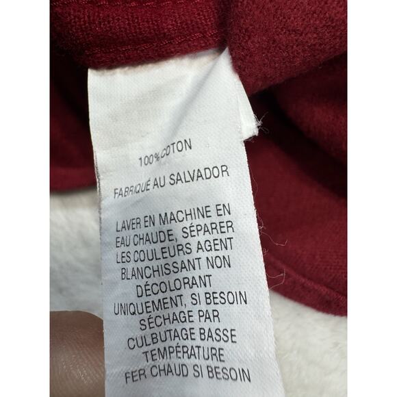 LL Bean Chamois Cloth Shirt Cranberry Red L Reg Traditional Fit 100% Cotton - Picture 4 of 6